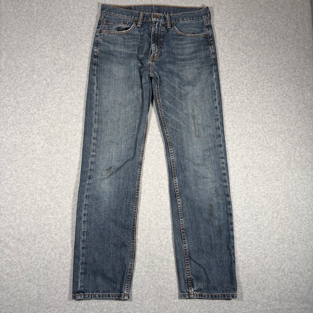 Levi's 505 Regular Fit Jeans Mens 31x32 Blue Denim Straight Leg Pants